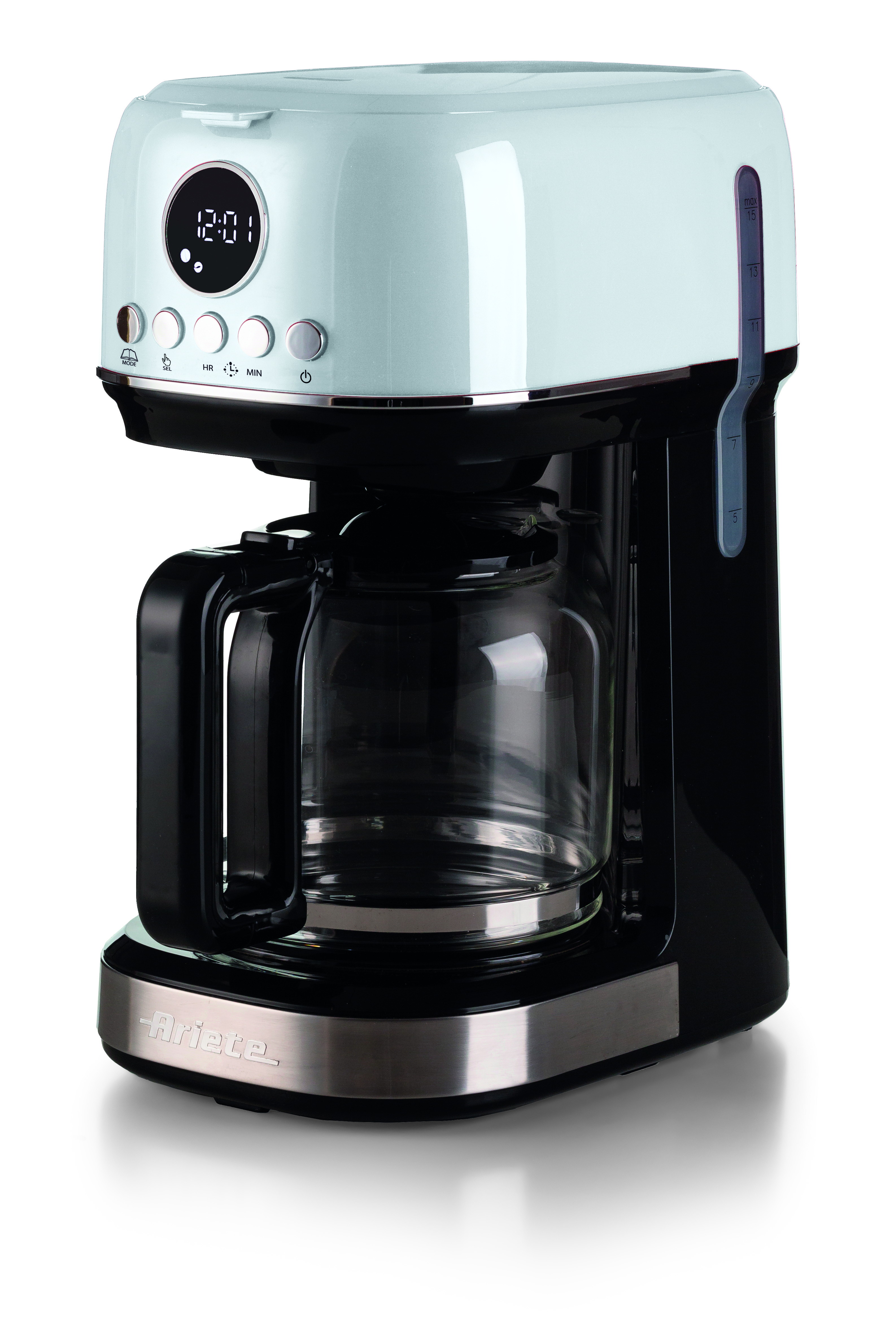Ariete 1396 Macchina da caffè con filtro Moderna Caffè americano Capacità fino a 15 tazze Base riscaldante Display LCD Filtr