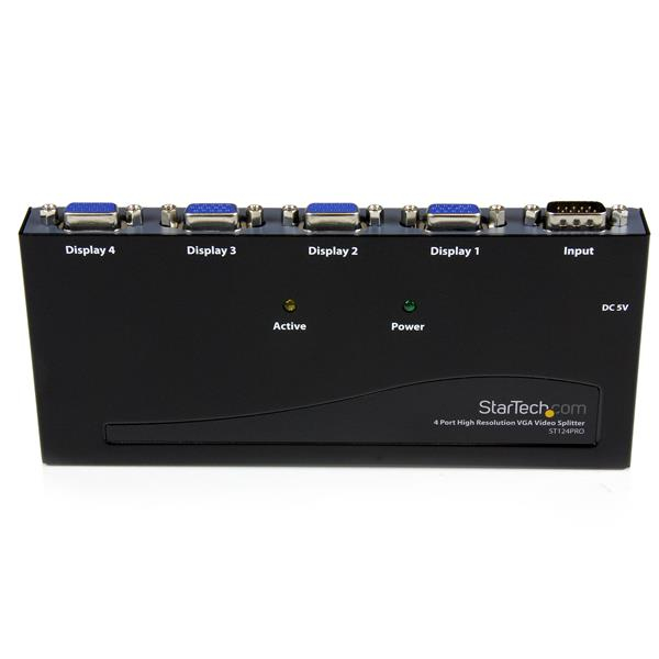 StarTech.com 4 Port High Resolution 350 MHz Video Splitter – image 2