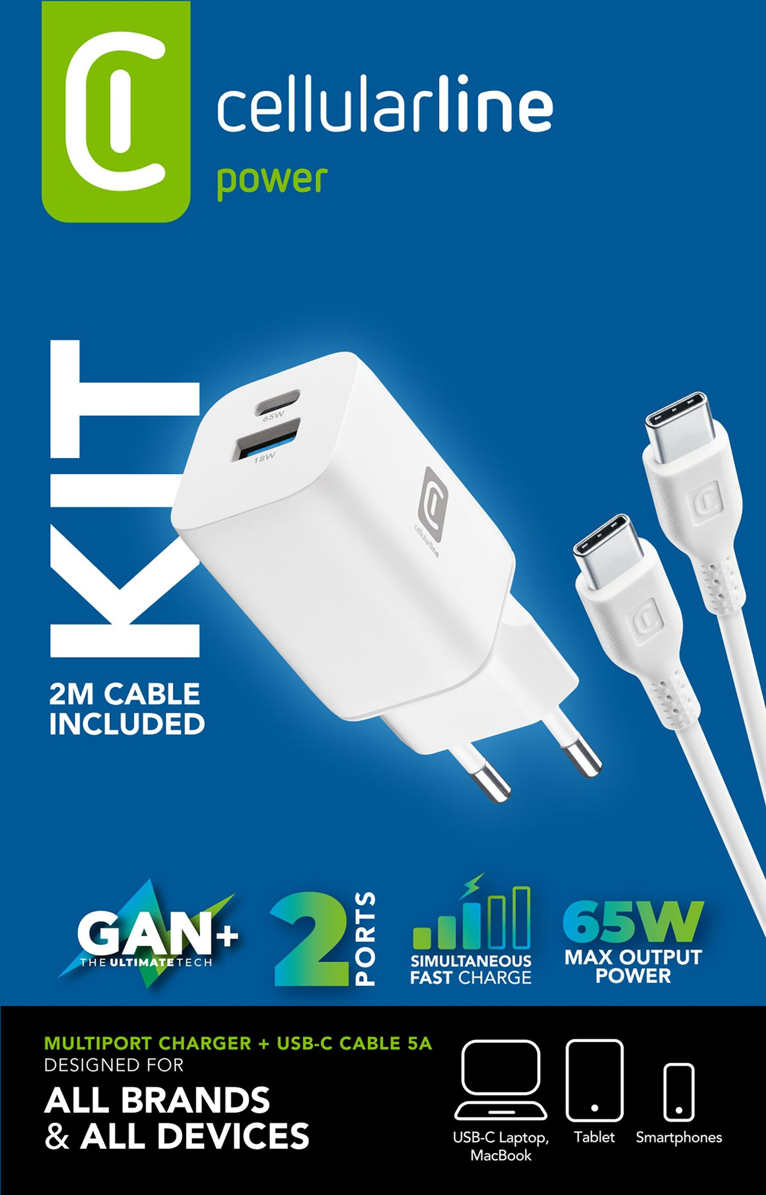 Cellularline CHARGER KIT MULTIPORT GAN+ – image 8