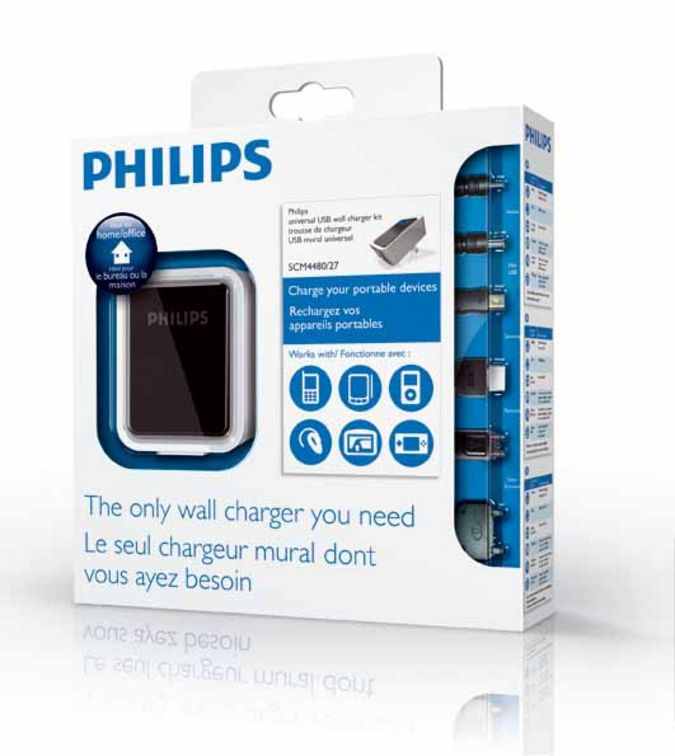 Philips SCM4480 Universal USB charger Power2Charge