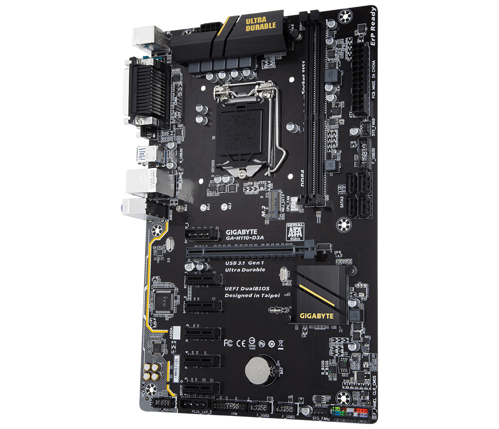 GIGABYTE H110-D3A H110 Express LGA 1151 (Socket H4) ATX – image 3