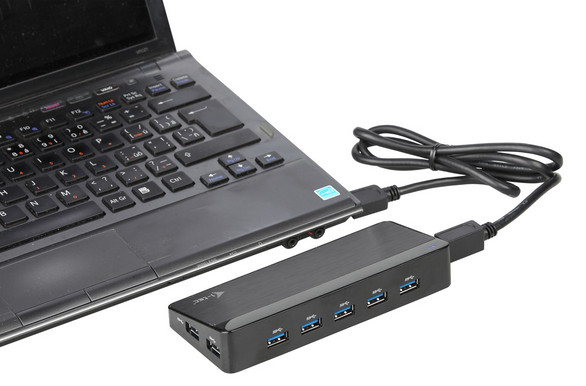 i-tec U3HUB741 interface hub 5000 Mbit/s Black – image 5