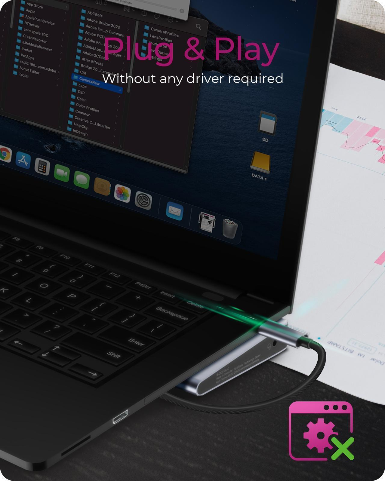 ICY BOX 11-in-1 via USB Type-C – image 5