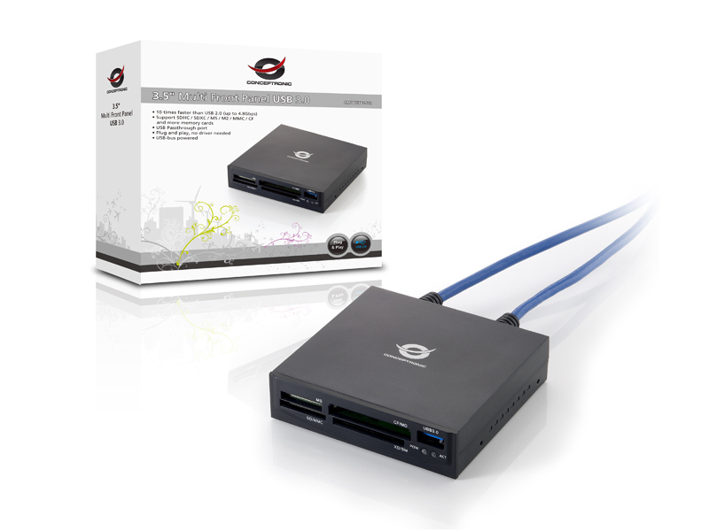 Conceptronic 3.5" Multi Front Panel USB 3.0 – image 6