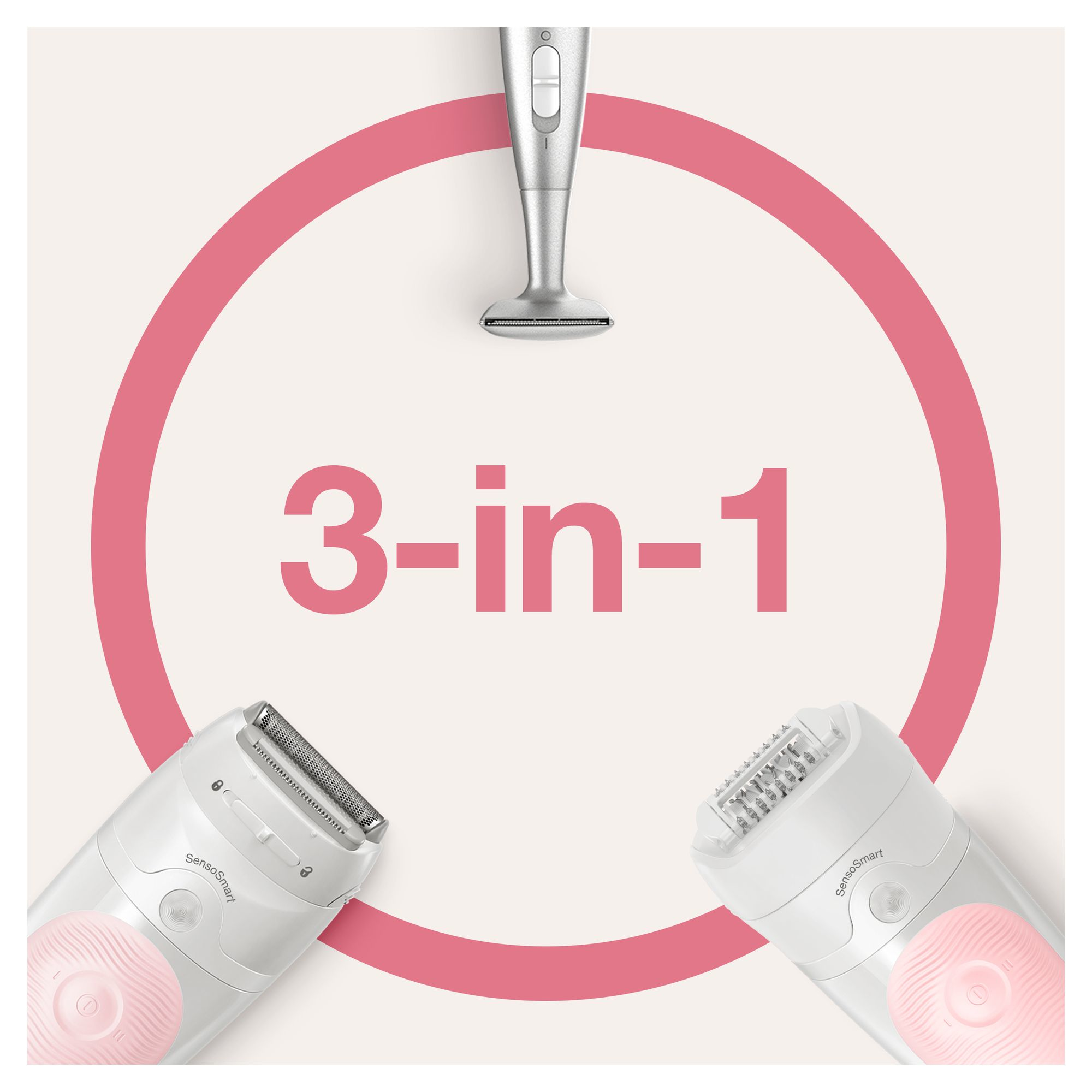 Braun Silk-épil 5 81706349 epilator 28 tweezers White, Pink – image 5