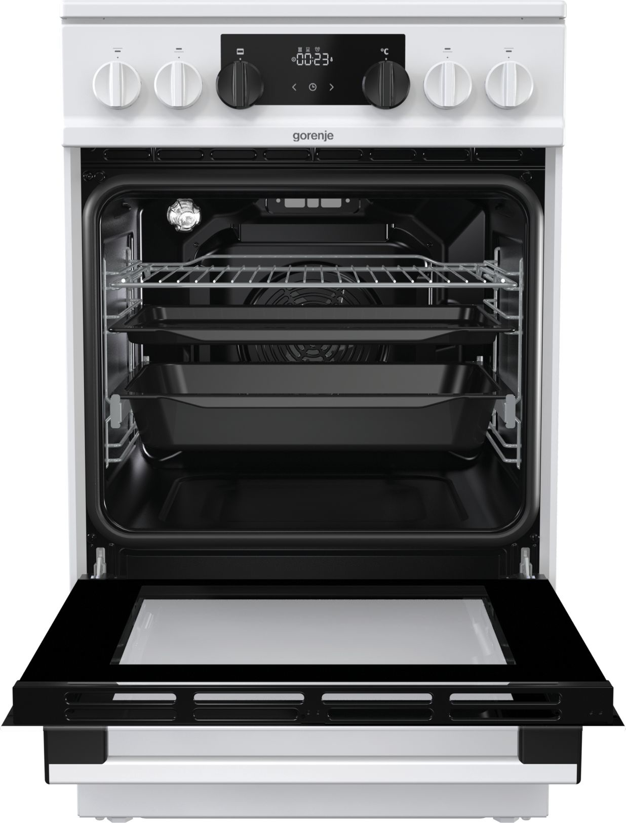 Gorenje EC5341WG Freestanding cooker Electric Ceramic hob Black, White – image 4