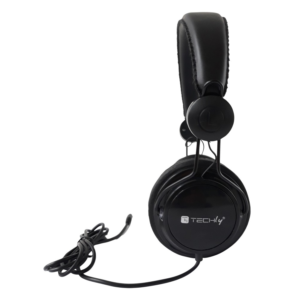 Techly ICC-HS736TY headphones/headset Wired Head-band Music Black – image 8