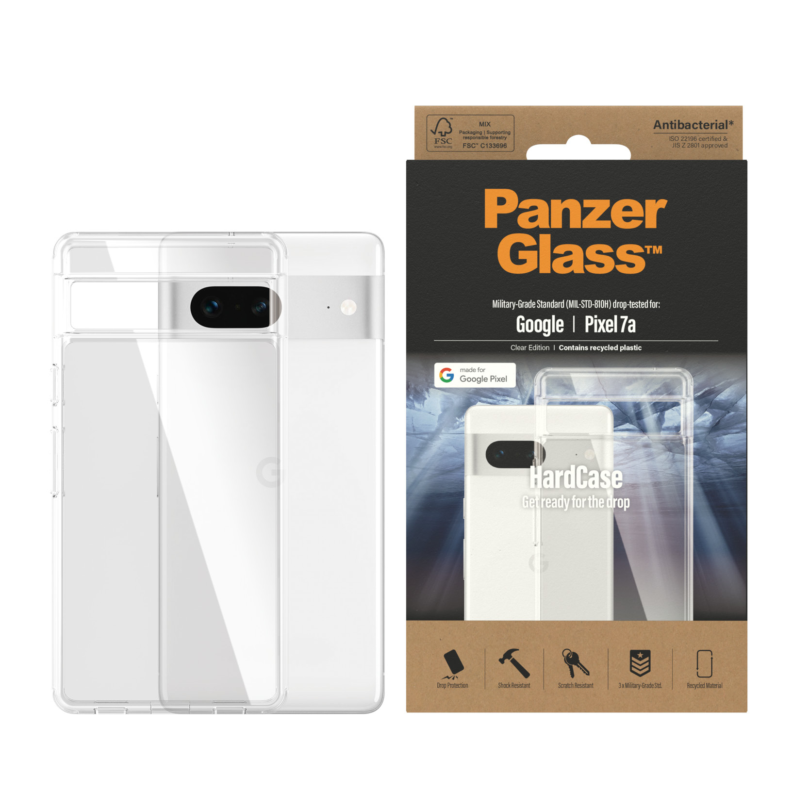 PanzerGlass® HardCase Transparent Google Pixel 7a – image 2