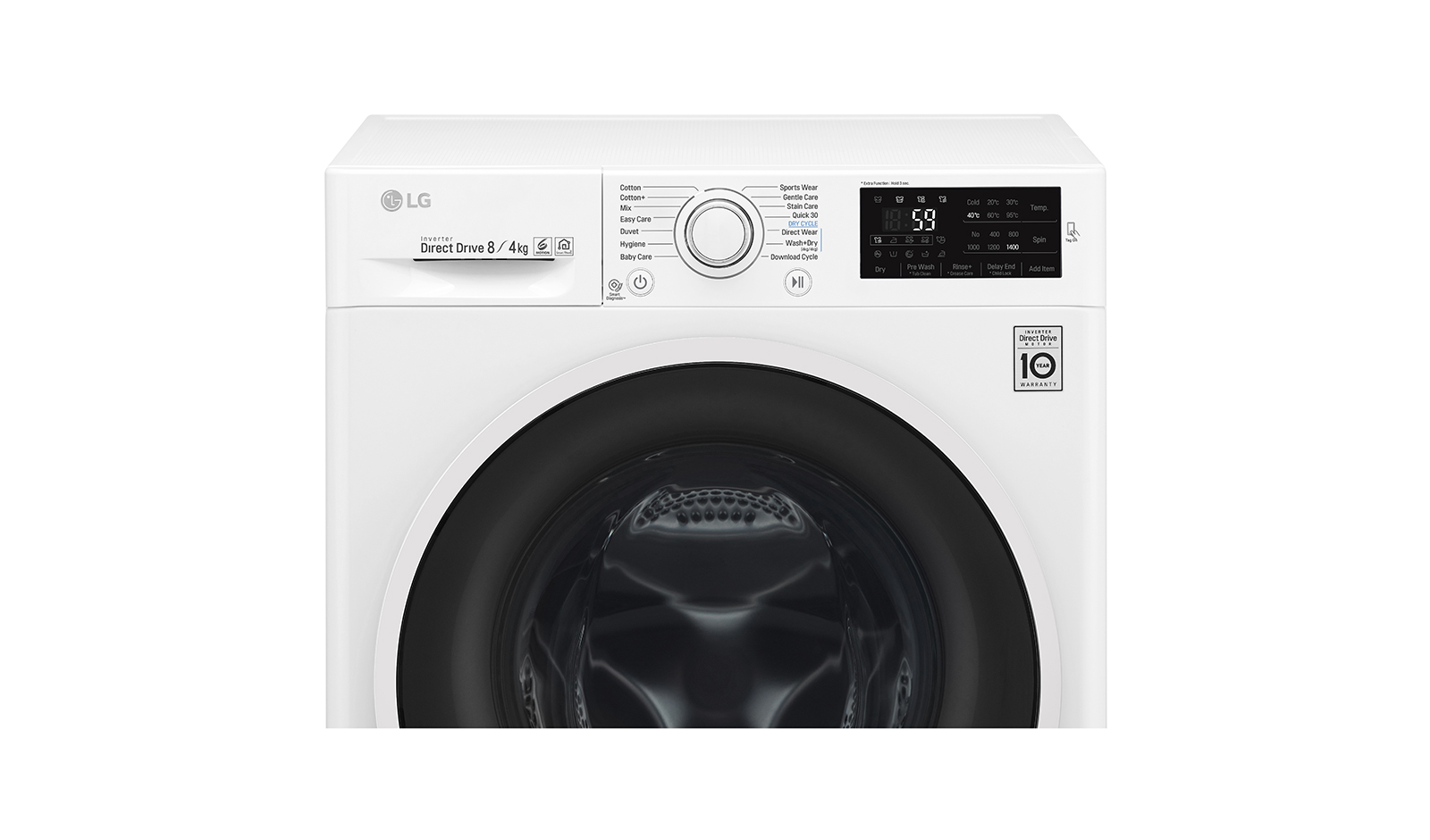 LG F4J6TM0WC washer dryer Freestanding Front-load White – image 8