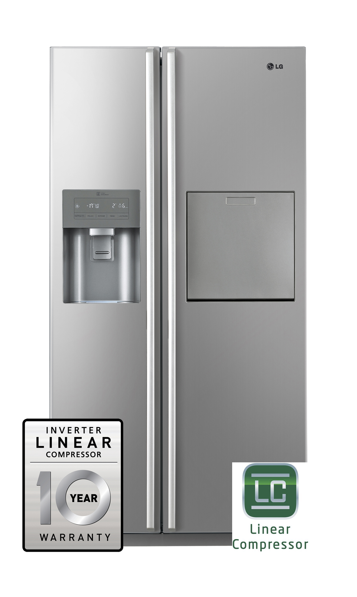 LG GS5162PVJV side-by-side refrigerator Freestanding – image 3