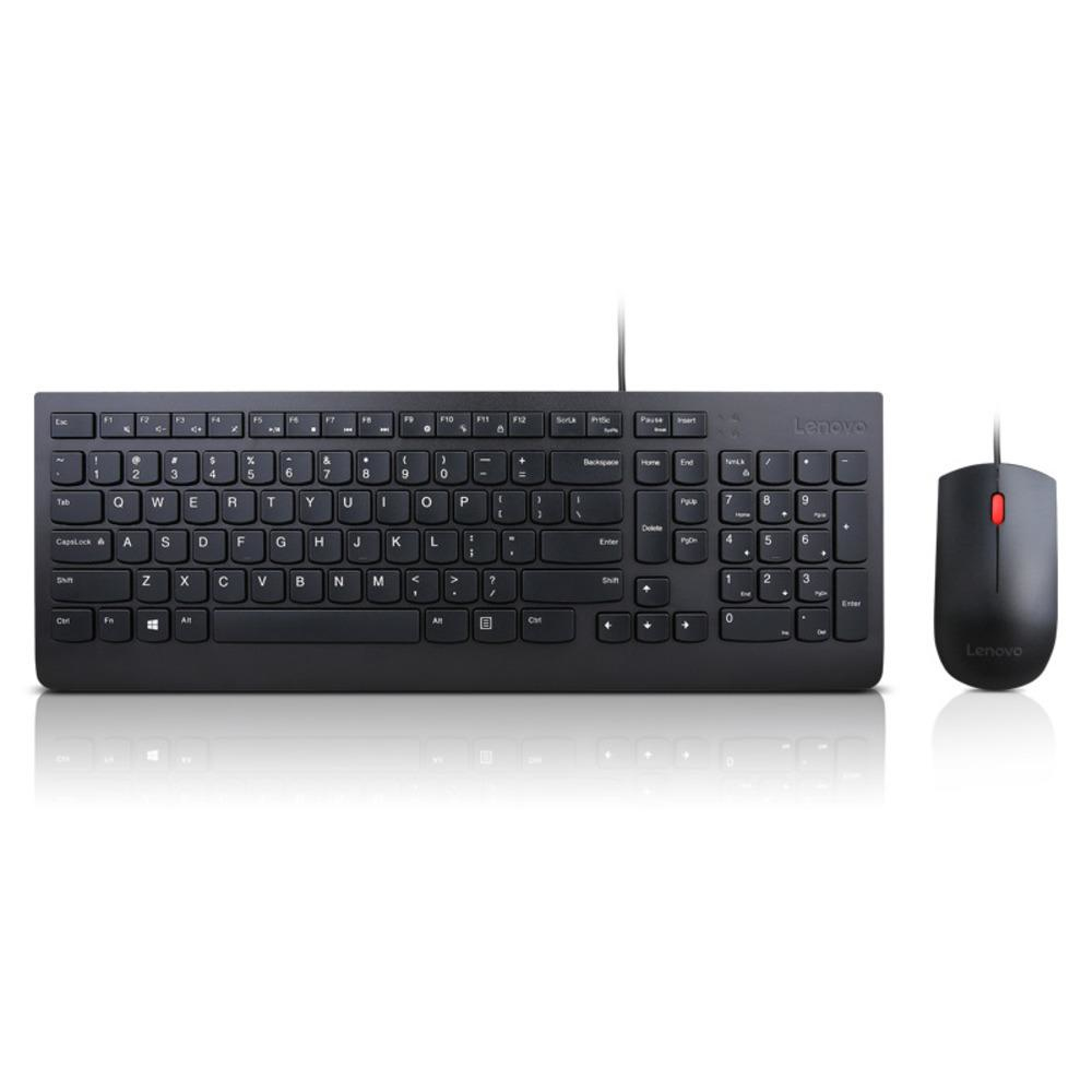 Teclado Alámbrico Lenovo 00XH587, Color Negro, Ingles