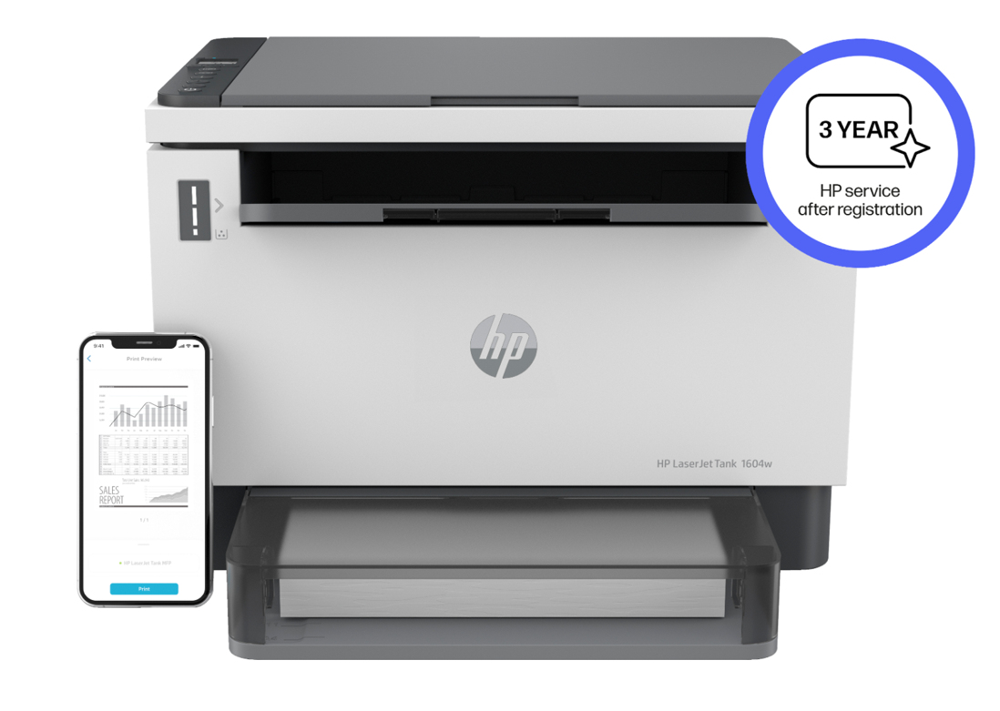 HP LaserJet Tank MFP 1604w Printer – image 2
