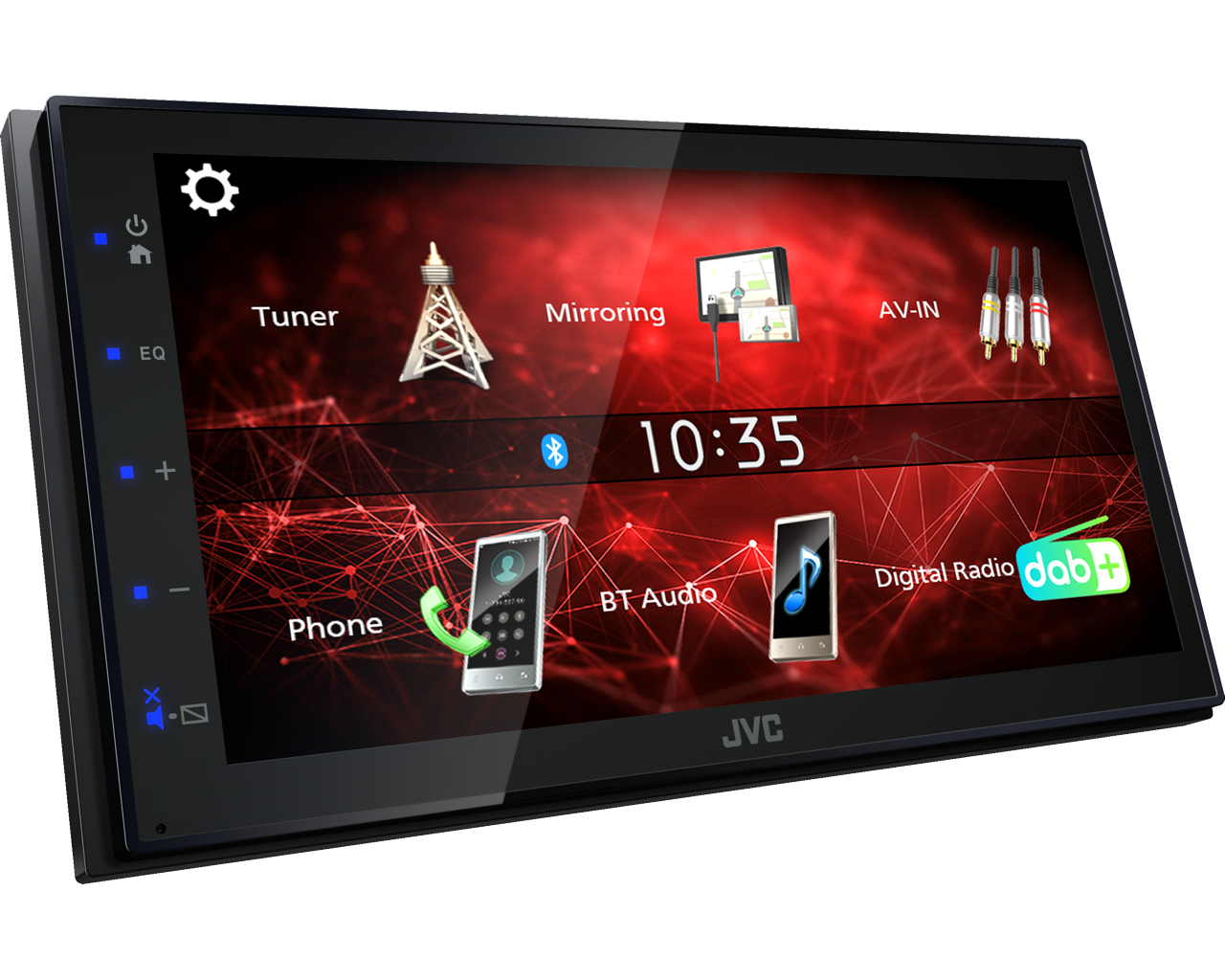 JVC KW-M27DBT car media receiver Black