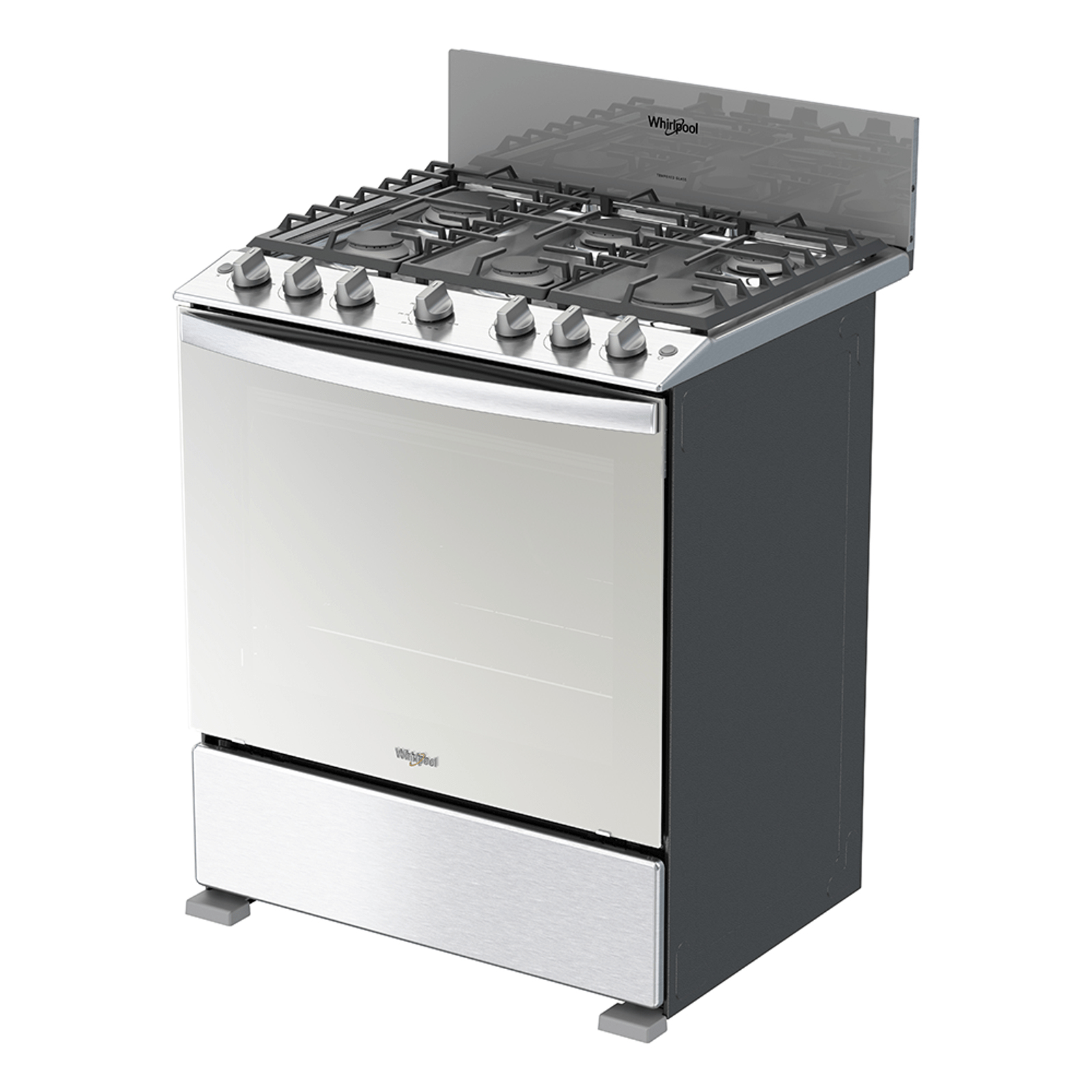 Whirlpool WFR3400S cooker Freestanding cooker Gas Grey – image 3