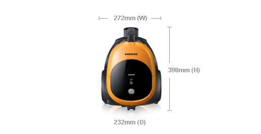 Samsung SC4470 2 L Cylinder vacuum 2000 W Bagless – image 4