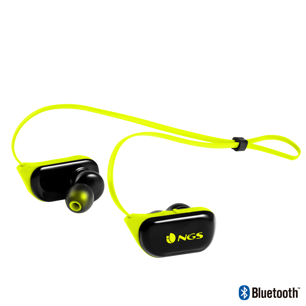 NGS ARTICARANGERYELLOW headphones/headset Wireless In-ear, Neck-band Sports Bluetooth Black, Yellow – image 2
