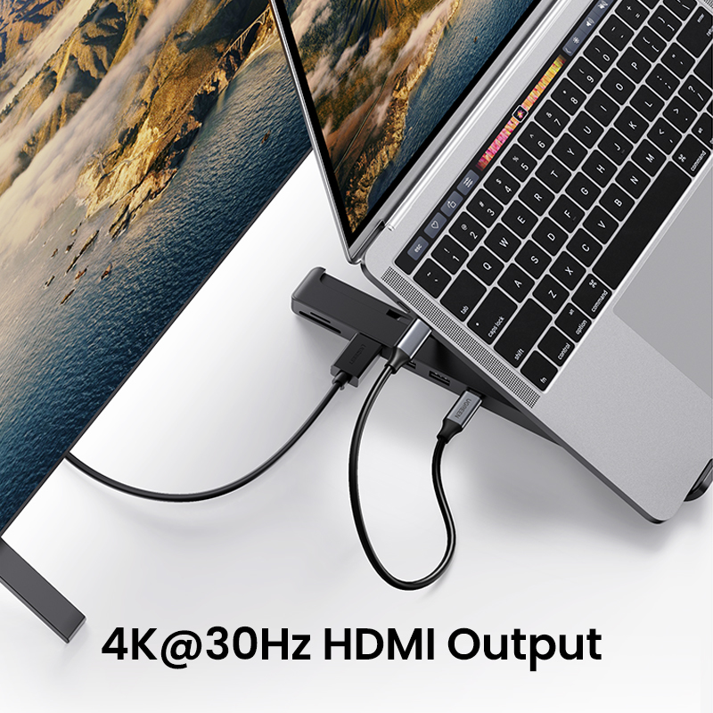 Ugreen X-Kit Docking Station USB-C to 2*USB3.0+HDMI+SD+TF Card Reader – image 9