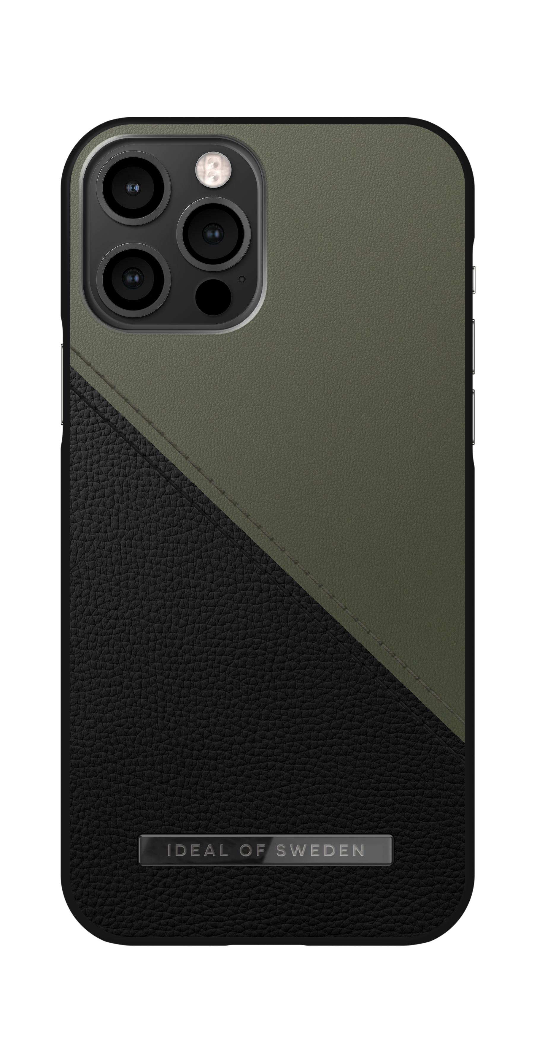 iDeal of Sweden Atelier Case iPhone 12/12P Onyx Black Khaki – image 4