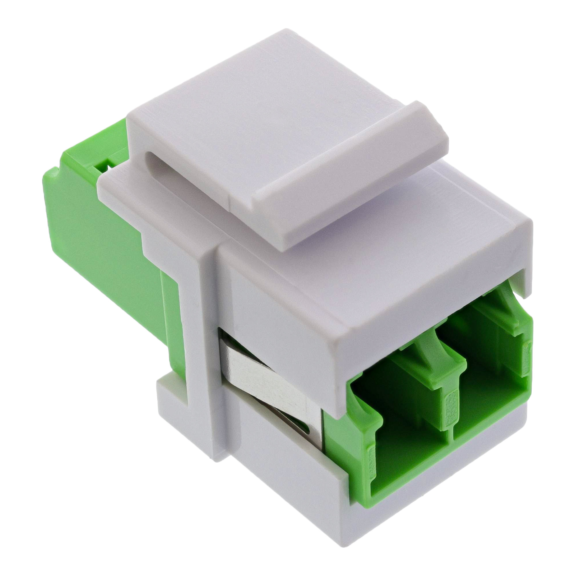 InLine Adattatore Snap-In Keystone FO LC/LC duplex singlemodale verde