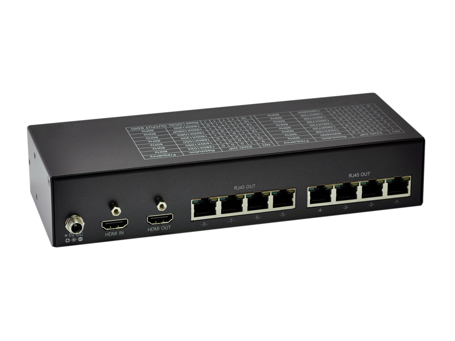 LevelOne HDMI over Cat.5 Transmitter, 300m, 8 Channel Outputs – image 2