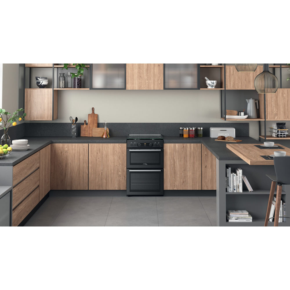 Hotpoint CD67G0C2CA/UK Freestanding cooker Gas Grey – image 5