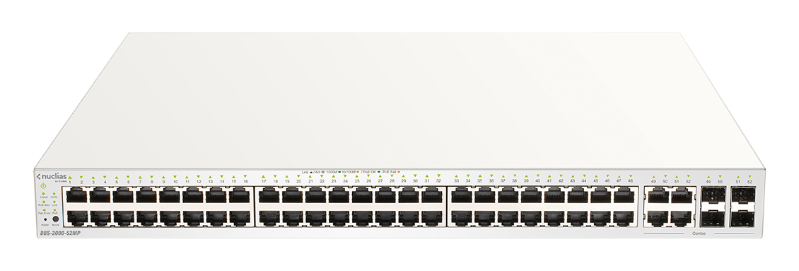 D-Link DBS-2000-52MP/E network switch Managed L2 Gigabit Ethernet (10/100/1000) Power over Ethernet (PoE) White – image 2