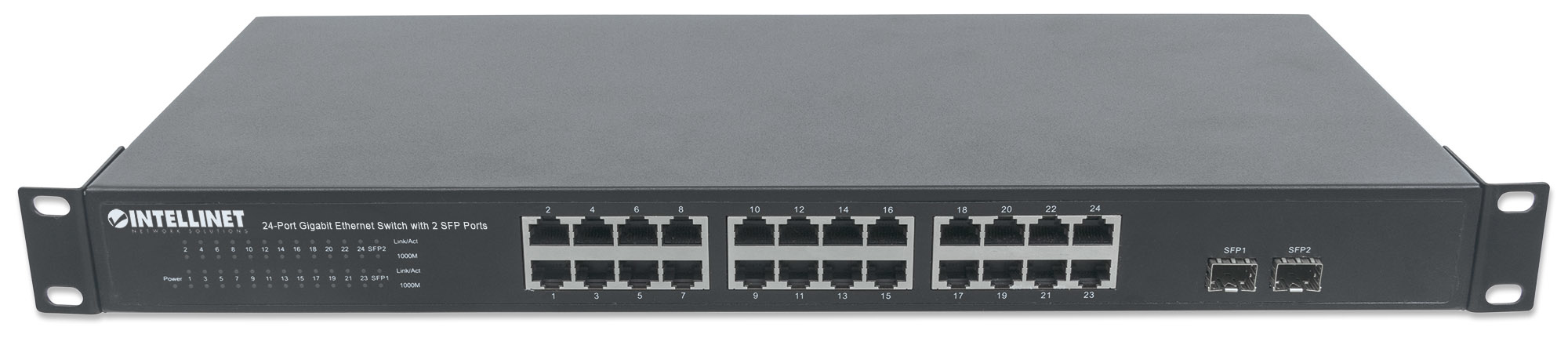 Intellinet 24-Port Gigabit Ethernet Switch with 2 SFP Ports – image 5
