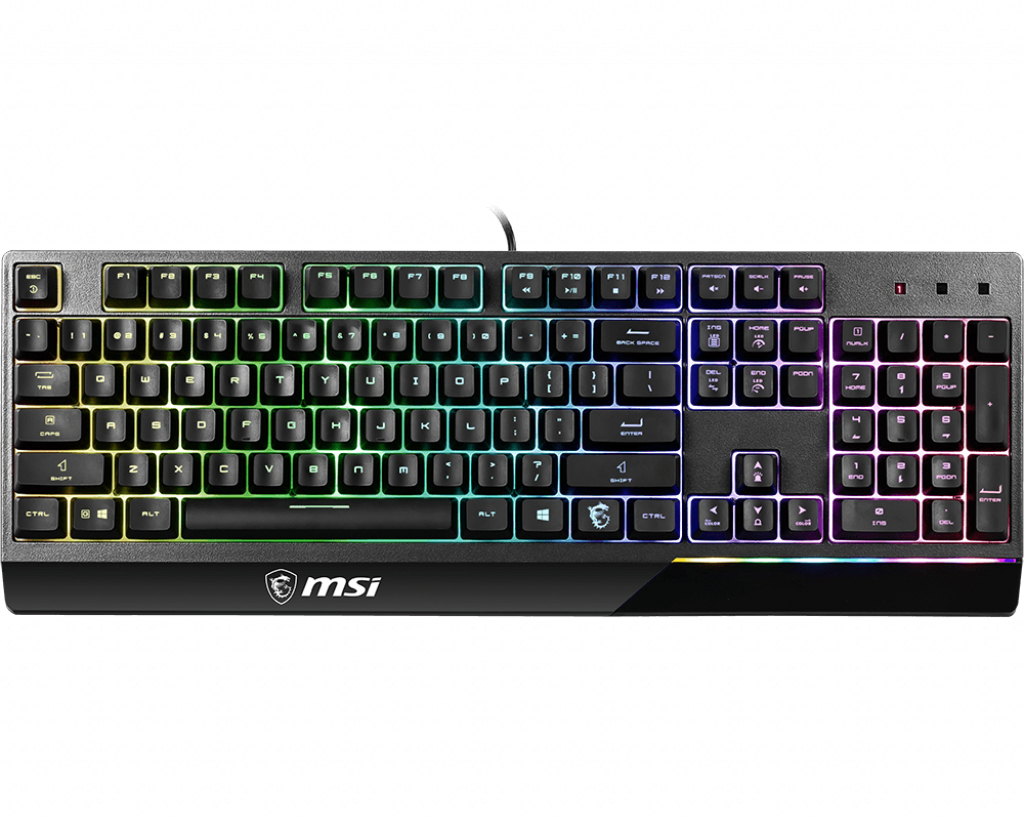 MSI VIGOR GK30 RGB MEMchanical Gaming Keyboard ' UK Layout, MECH. Membrane switches, 6-Zone RGB Lighting, RGB Mystic Light, water repellent keyboard design' – image 2