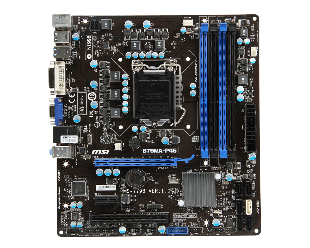 MSI B75MA-P45 Intel B75 LGA 1155 (Socket H2) micro ATX – image 1