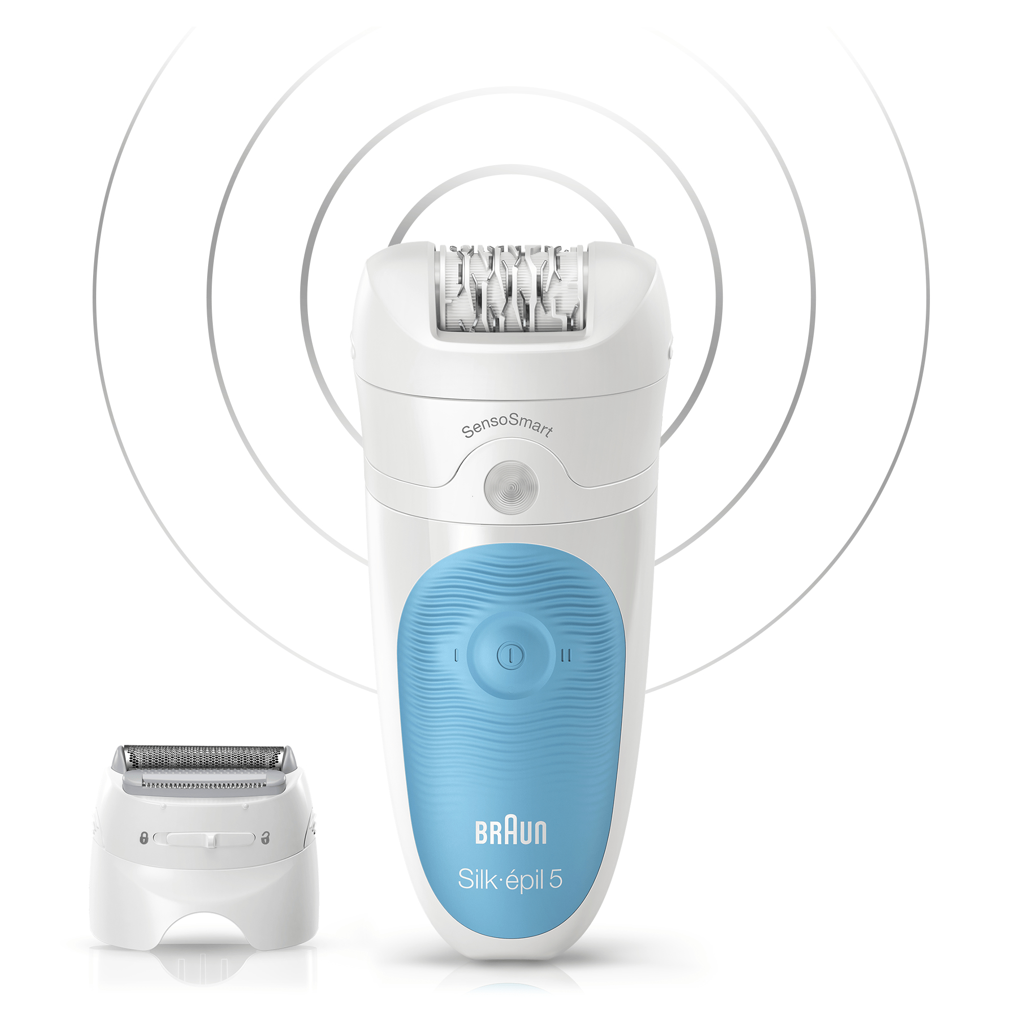 Braun Silk-épil 5 81646962 epilator 28 tweezers Blue, White – image 3