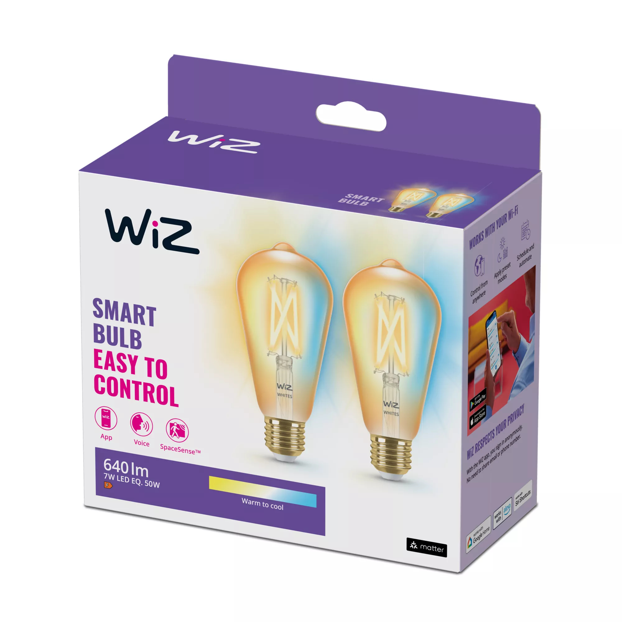 WiZ Filament Bulb Amber – image 2