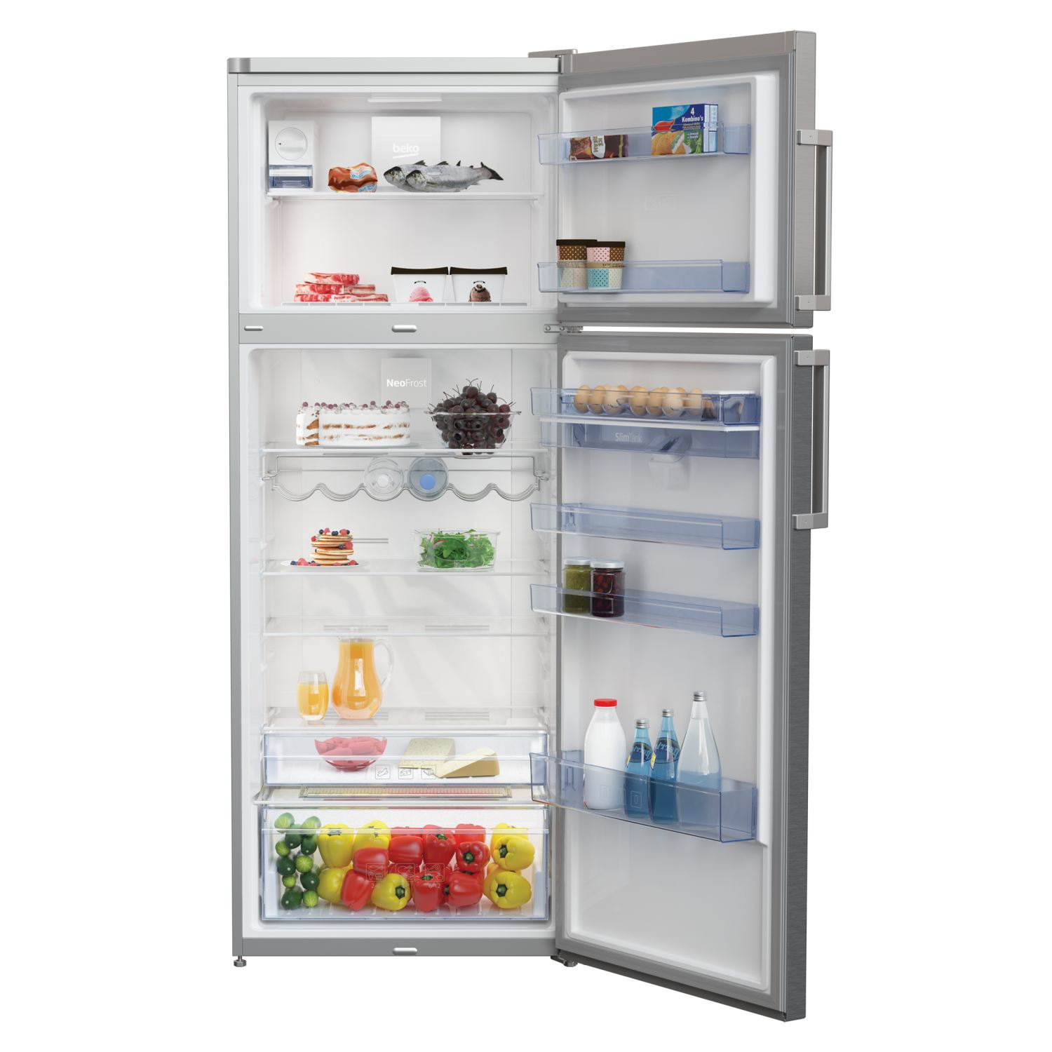Beko RDNE455E32DZX fridge-freezer Freestanding – image 3
