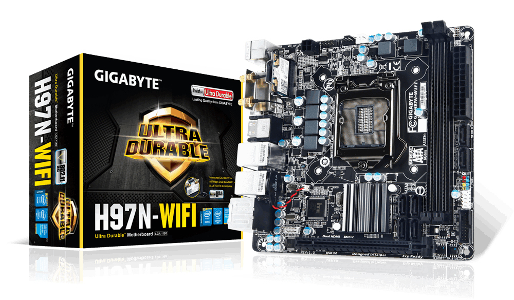 GIGABYTE GA-H97N-WIFI motherboard Intel® H97 LGA 1150 (Socket H3) mini ITX – image 1