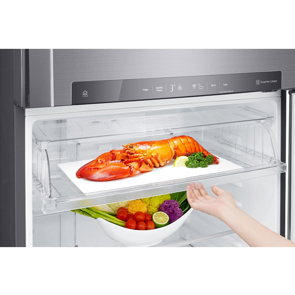 LG GN-H702HLHU fridge-freezer Freestanding – image 8