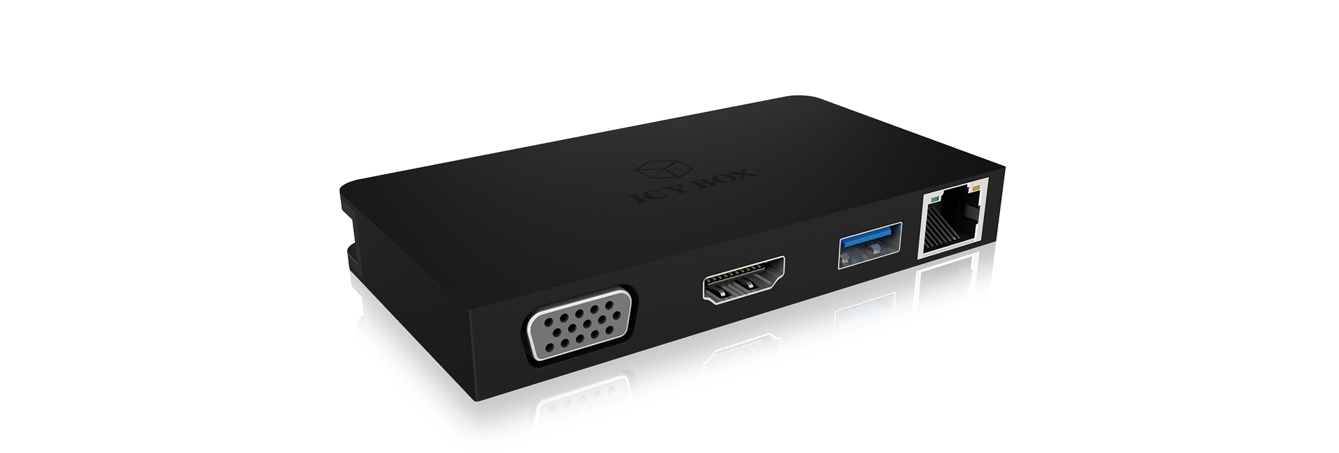 ICY BOX USB Type-C DockingStation with integrated cable – image 2