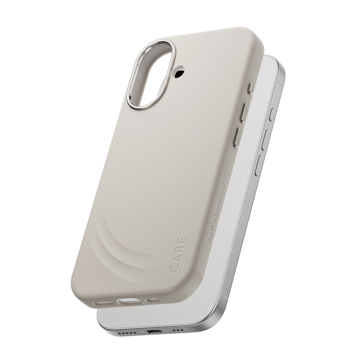 PanzerGlass CARE™ by PanzerGlass® Flow Case Vanilla w. Haptic Button & MagSafe iPhone 17