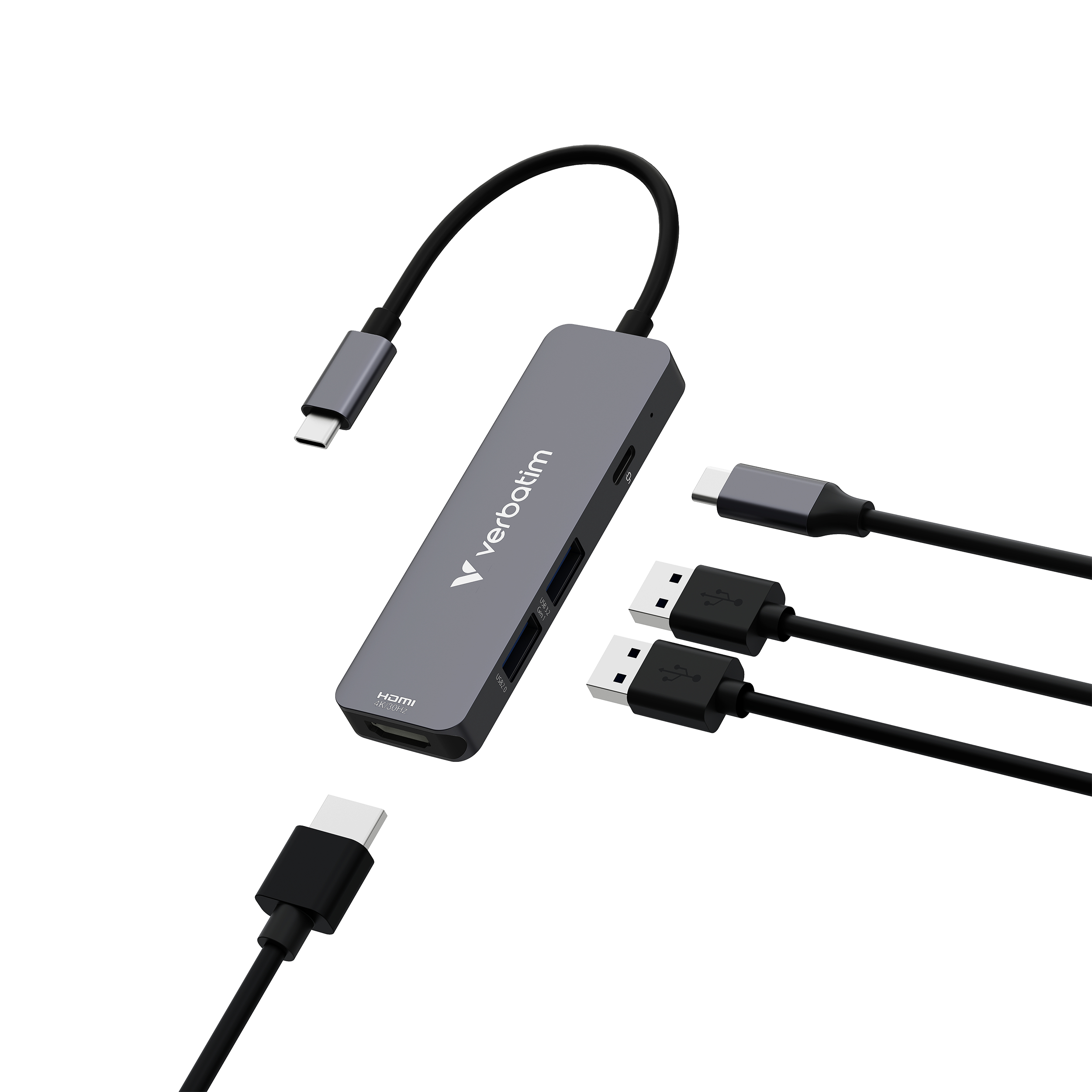 USB-C Verbatim Essentials Multiport HUB 4-Port