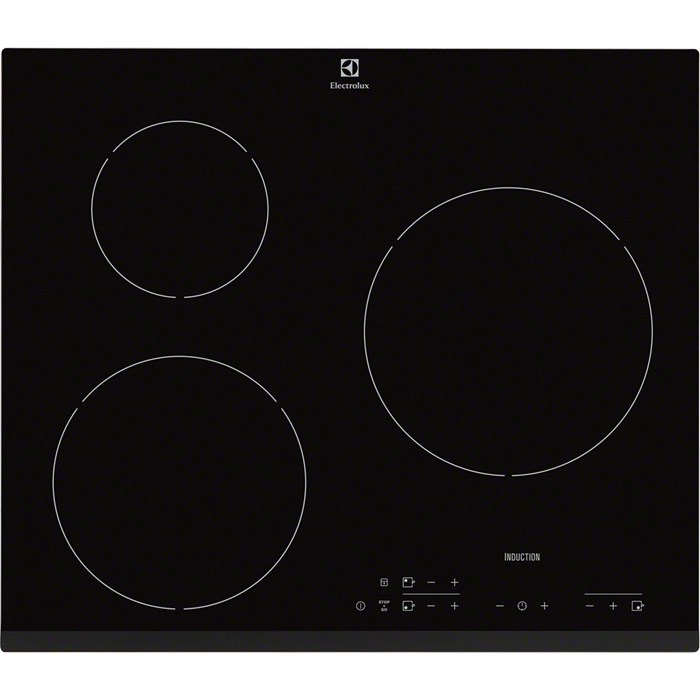 Electrolux EHH6333FOK Black Built-in Zone induction hob 3 zone(s)