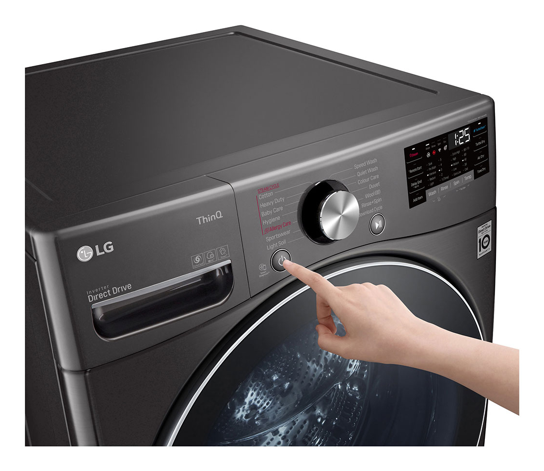 LG WS2112BST washer dryer Freestanding Front-load Silver – image 8