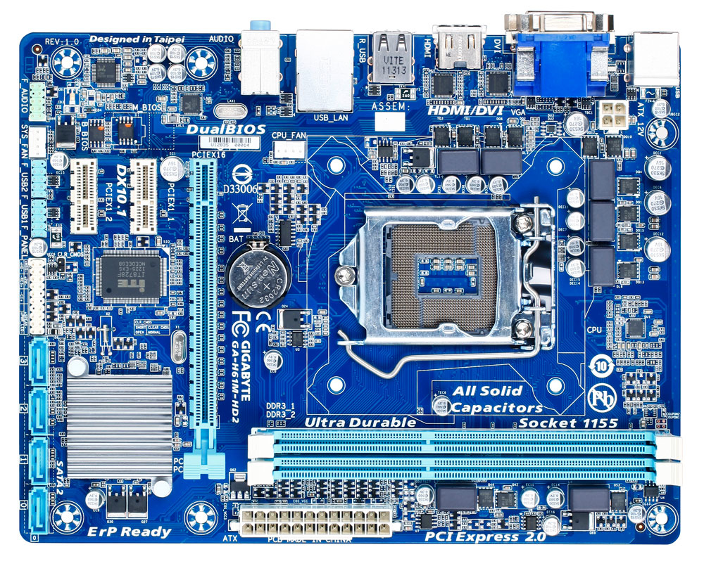 GIGABYTE GA-H61M-HD2 (rev. 1.0) – image 2