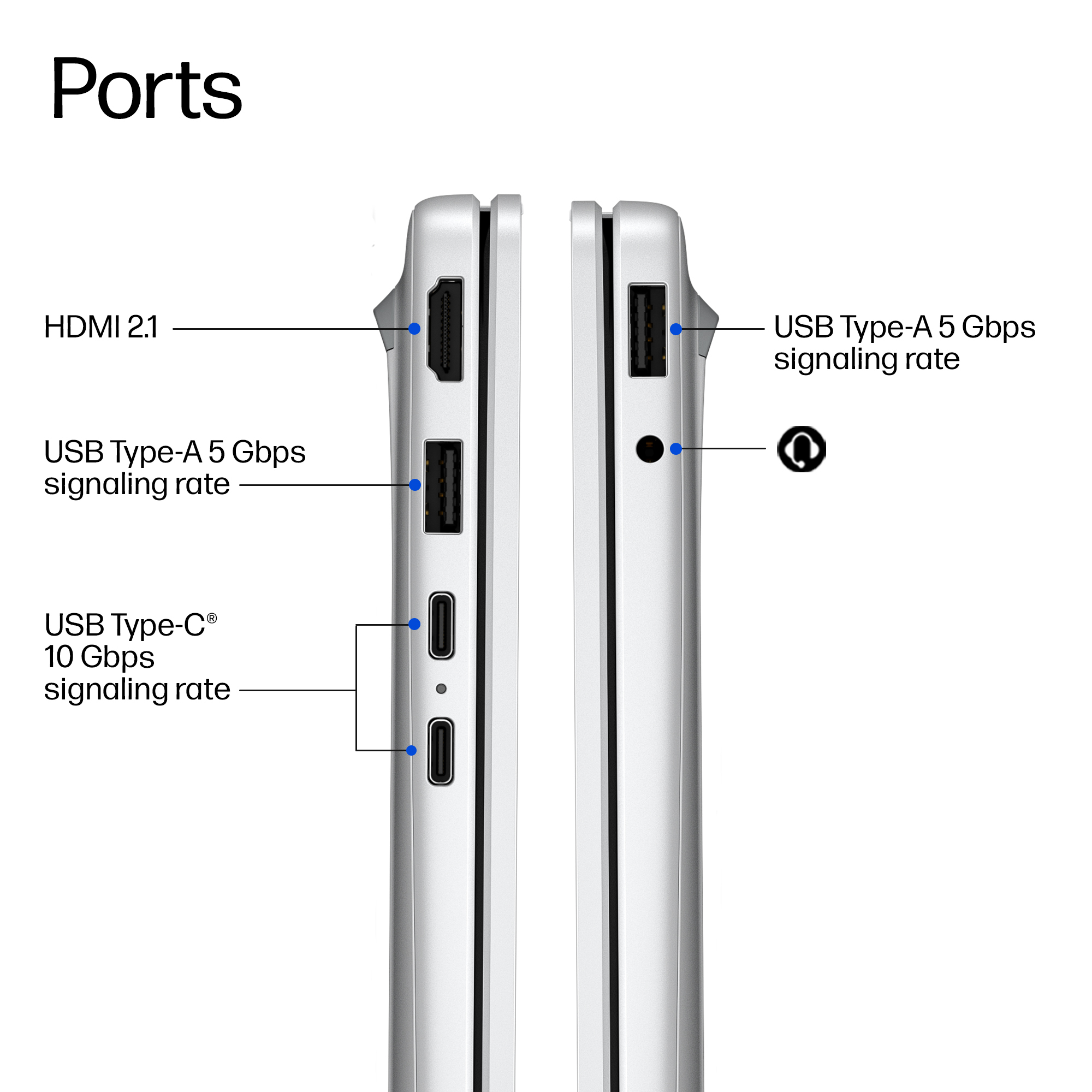 HP DQ8K6EA laptop Copilot+ PC AMD Ryzen™ AI 7 445 – image 5