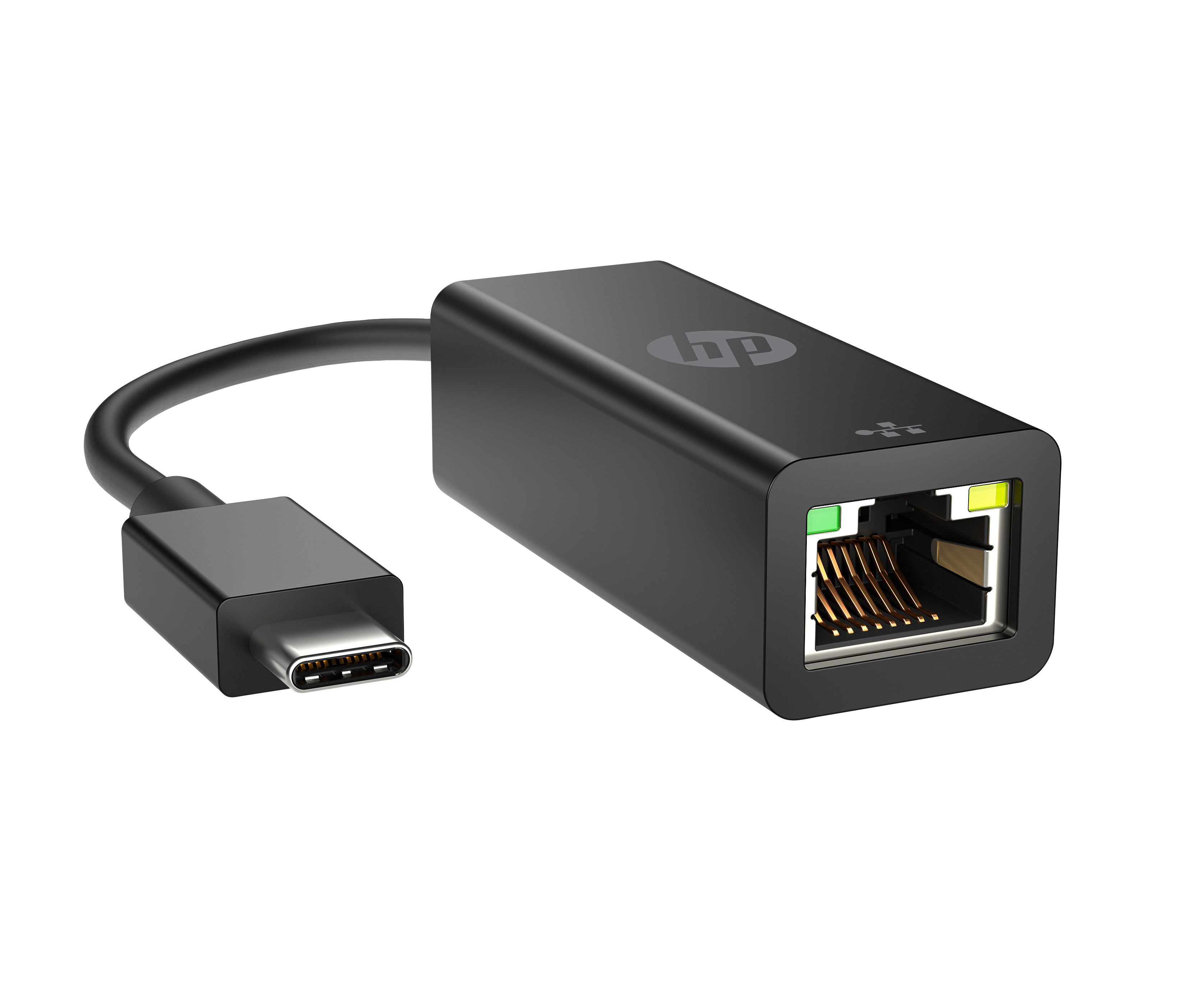 صورة محول HP USB-C إلى RJ45 G2 - اتصال شبكة إيثرنت سلكي عبر USB Type-C (أسود)