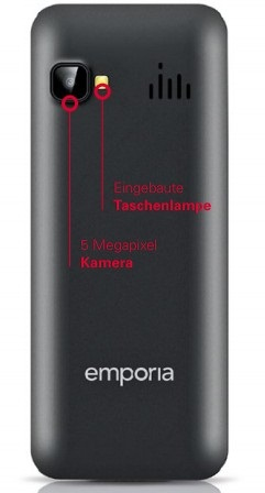 Emporia TALKsmart 6.1 cm (2.4") Single SIM Mocor 4G Micro-USB 0.512 GB 4 GB 1400 mAh Black