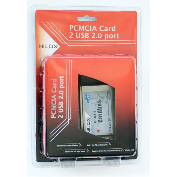 Nilox SCHEDA PCMCIA 2 PORTE USB2.0 – image 1