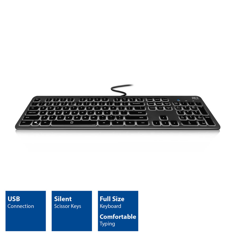 ACT AC5415 keyboard Universal USB QWERTY US English Black – image 3