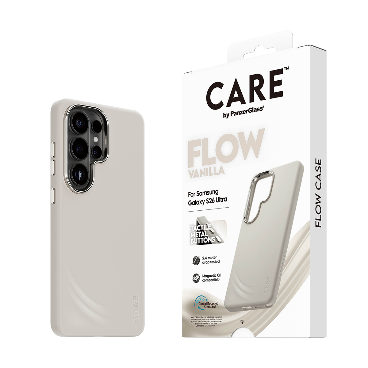 PanzerGlass CARE™ by PanzerGlass® Flow Case Vanilla w. Qi Samsung Galaxy S26 Ultra – image 6