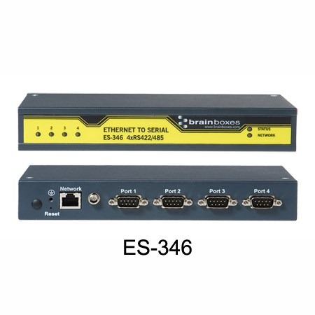 Brainboxes ES-346 4 Port RS422/485 Ethernet to Serial Adapter – image 2