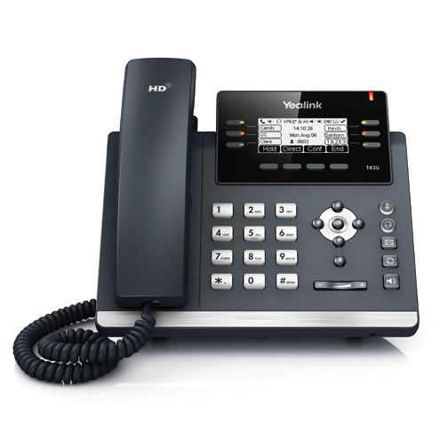 Yealink SIP-T42G IP phone Black, Grey LCD – image 1
