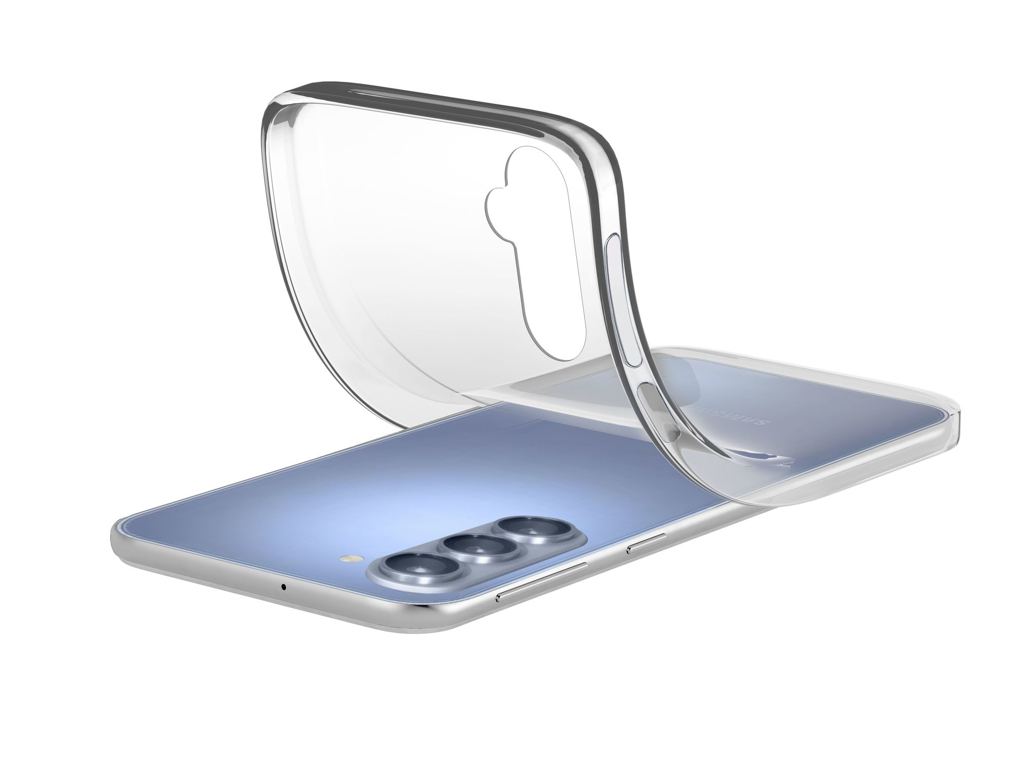 Funda móvil - CellularLine Soft, Para Samsung Galaxy A17, Flexible, Goma blanda, Transparente