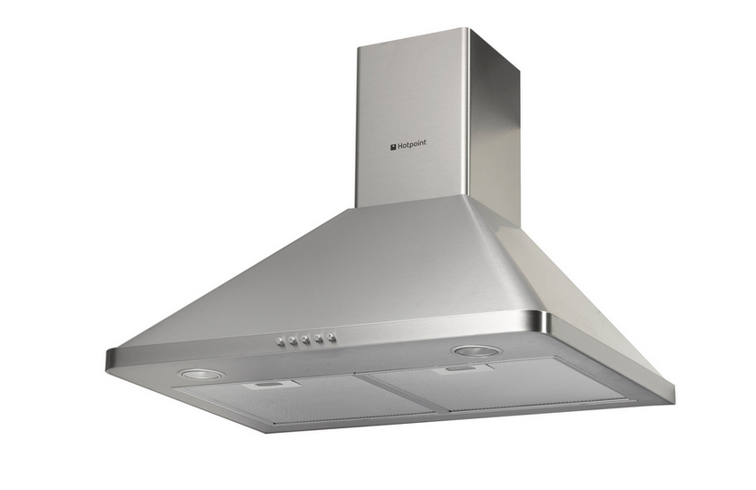 Hotpoint HHP7.5CM cooker hood Wall-mounted Stainless steel 491 m³/h – image 2
